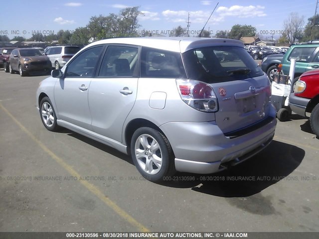 2T1KR32E77C660755 - 2007 TOYOTA COROLLA MATRIX XR SILVER photo 3
