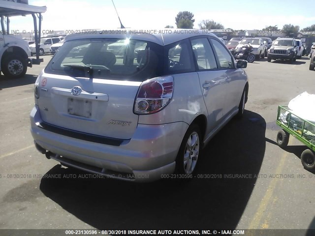2T1KR32E77C660755 - 2007 TOYOTA COROLLA MATRIX XR SILVER photo 4