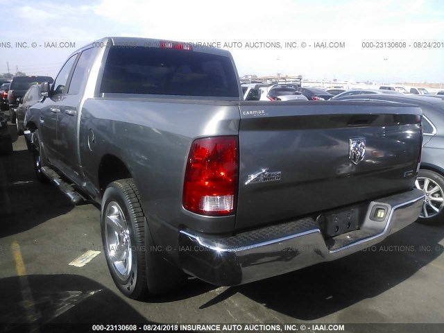 1D7RB1GP3AS127332 - 2010 DODGE RAM 1500 GRAY photo 3