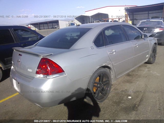 2G1WD58C969437268 - 2006 CHEVROLET IMPALA SUPER SPORT SILVER photo 4