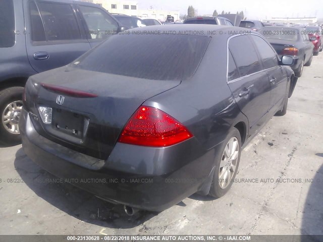 1HGCM66407A078038 - 2007 HONDA ACCORD SE GRAY photo 4