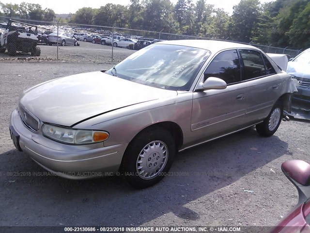 2G4WY55J711130926 - 2001 BUICK CENTURY LIMITED TAN photo 2