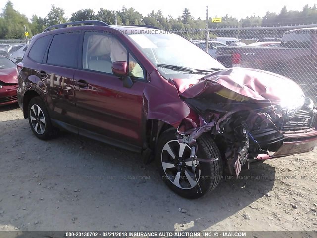 JF2SJAEC6HH430290 - 2017 SUBARU FORESTER 2.5I PREMIUM BURGUNDY photo 1