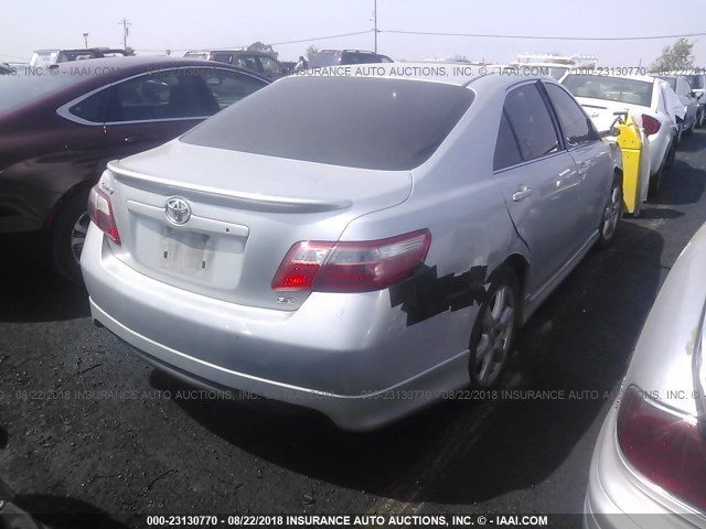 4T1BE46K87U085842 - 2007 TOYOTA CAMRY NEW GENERAT CE/LE/XLE/SE SILVER photo 4
