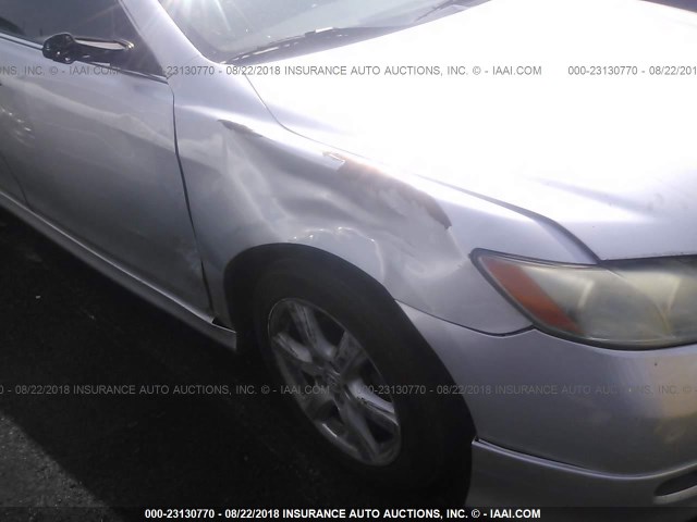4T1BE46K87U085842 - 2007 TOYOTA CAMRY NEW GENERAT CE/LE/XLE/SE SILVER photo 6