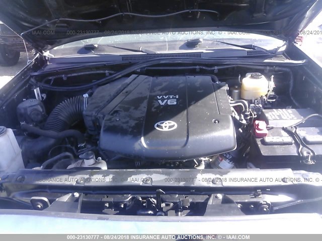 3TMLU4EN4DM118763 - 2013 TOYOTA TACOMA DOUBLE CAB შავი ფოტო 10