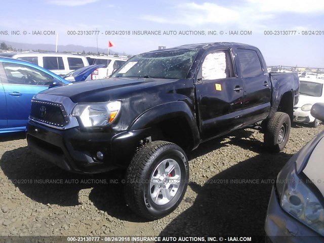 3TMLU4EN4DM118763 - 2013 TOYOTA TACOMA DOUBLE CAB შავი ფოტო 2