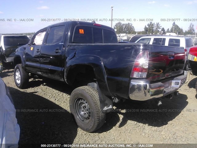 3TMLU4EN4DM118763 - 2013 TOYOTA TACOMA DOUBLE CAB BLACK photo 3