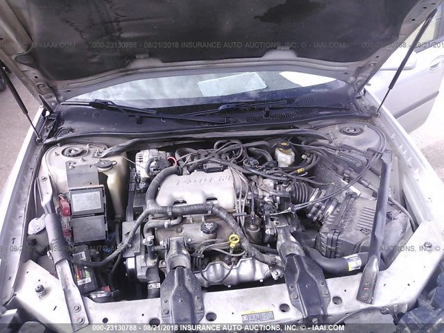 2G1WF52E839145563 - 2003 CHEVROLET IMPALA SILVER photo 10