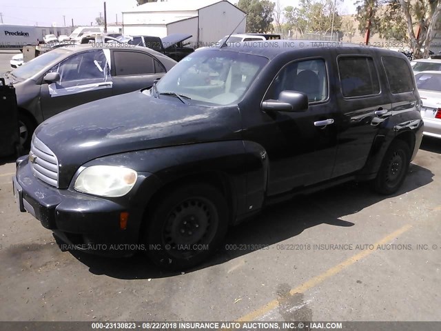 3GNDA13D86S654773 - 2006 CHEVROLET HHR LS BLACK photo 2