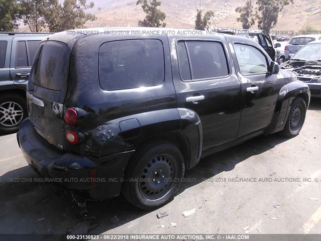3GNDA13D86S654773 - 2006 CHEVROLET HHR LS BLACK photo 4