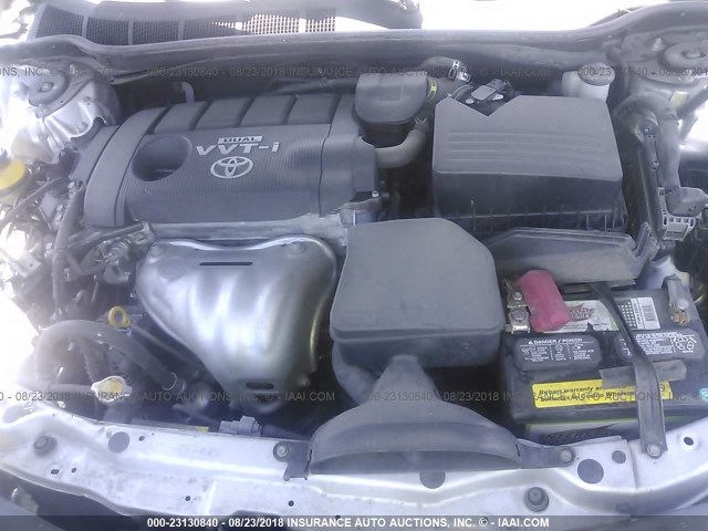 4T1BF3EK5AU035741 - 2010 TOYOTA CAMRY SE/LE/XLE SILVER photo 10