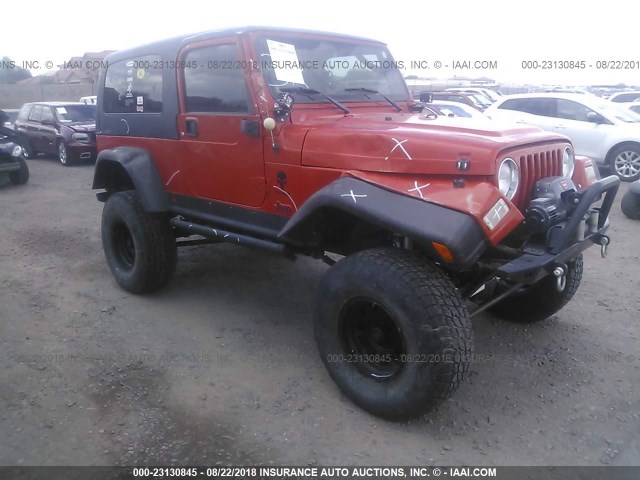 1J4FA44S45P308954 - 2005 JEEP WRANGLER / TJ UNLIMITED ORANGE photo 1