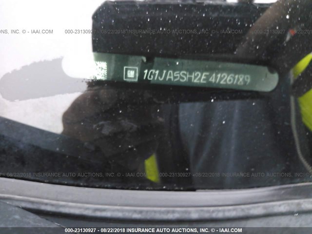 1G1JA5SH2E4126189 - 2014 CHEVROLET SONIC LS 白色 照片 9