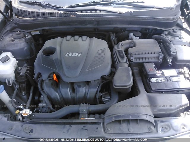 5NPEB4AC6DH648659 - 2013 HYUNDAI SONATA GLS GRAY photo 10