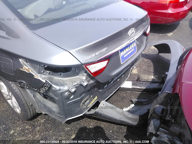 5NPEB4AC6DH648659 - 2013 HYUNDAI SONATA GLS GRAY photo 6