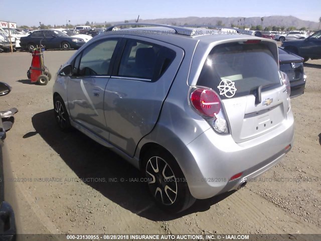 KL8CF6S90DC611265 - 2013 CHEVROLET SPARK 2LT SILVER photo 3