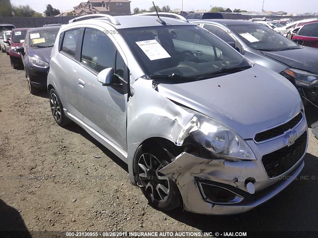 KL8CF6S90DC611265 - 2013 CHEVROLET SPARK 2LT SILVER photo 6