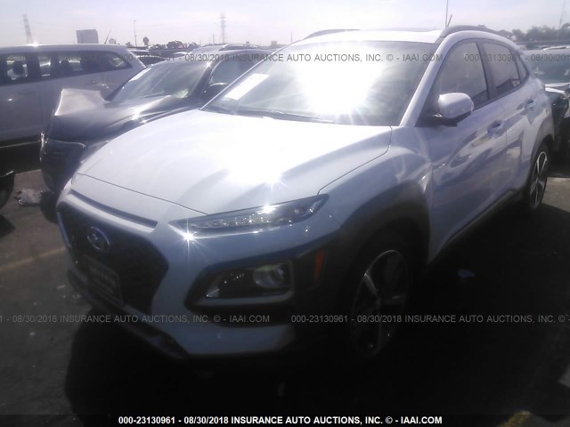 KM8K53A59JU101548 - 2018 HYUNDAI KONA ULTIMATE WHITE photo 2