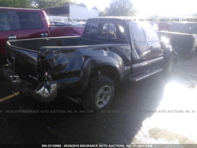 5TEUU42N85Z004701 - 2005 TOYOTA TACOMA ACCESS CAB Սև լուսանկար 4