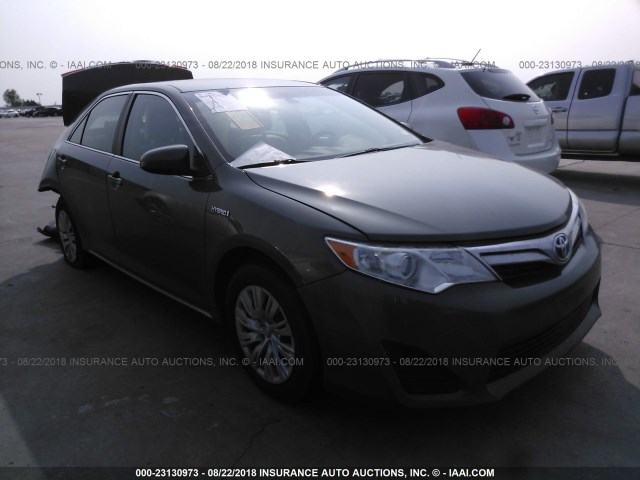 4T1BD1FKXDU071566 - 2013 TOYOTA CAMRY HYBRID/LE/XLE 灰色 照片 1