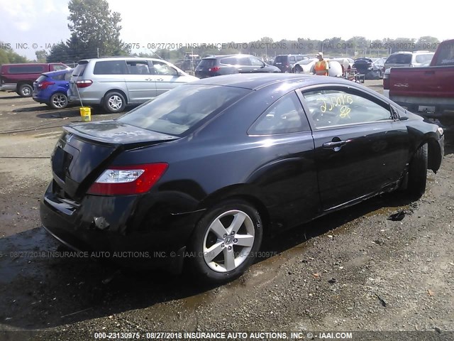 2HGFG12978H533074 - 2008 HONDA CIVIC EXL 黑色 照片 4