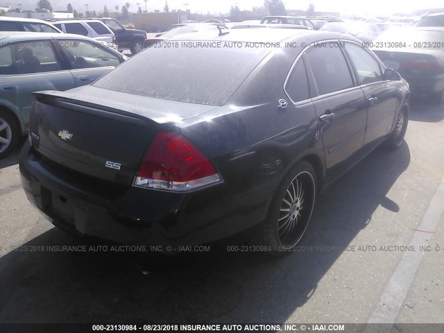 2G1WD58C769102283 - 2006 CHEVROLET IMPALA SUPER SPORT BLACK photo 4