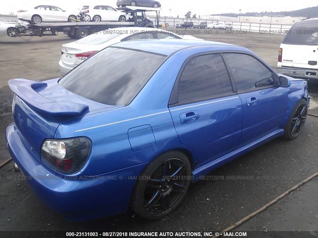 JF1GD29632G511000 - 2002 SUBARU IMPREZA WRX BLUE photo 4