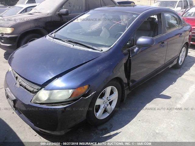 1HGFA16978L032846 - 2008 HONDA CIVIC EXL 蓝色 照片 2