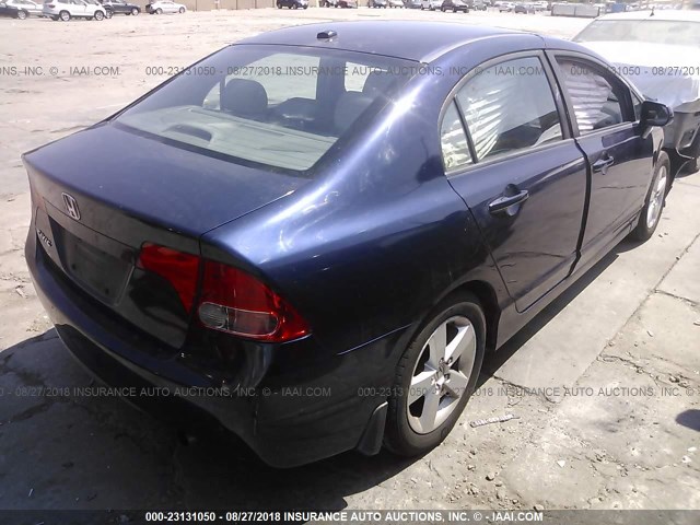 1HGFA16978L032846 - 2008 HONDA CIVIC EXL 蓝色 照片 4