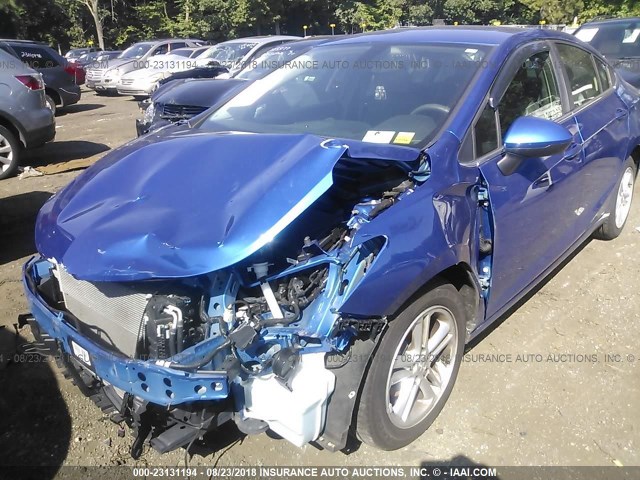 1G1BE5SMXG7252033 - 2016 CHEVROLET CRUZE LT BLUE photo 6