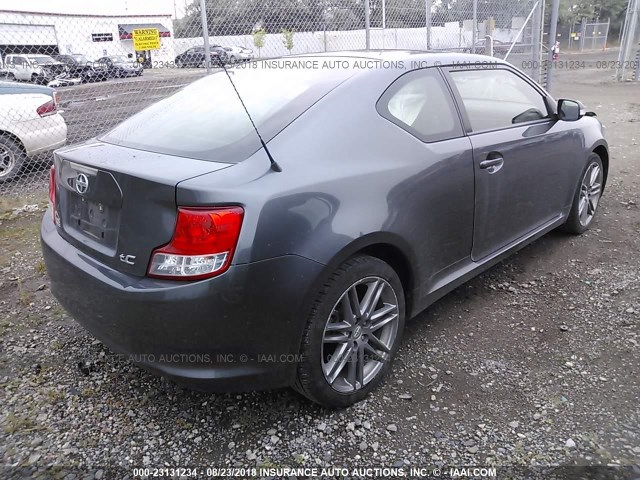 JTKJF5C7XD3047171 - 2013 TOYOTA SCION TC 灰色 照片 4
