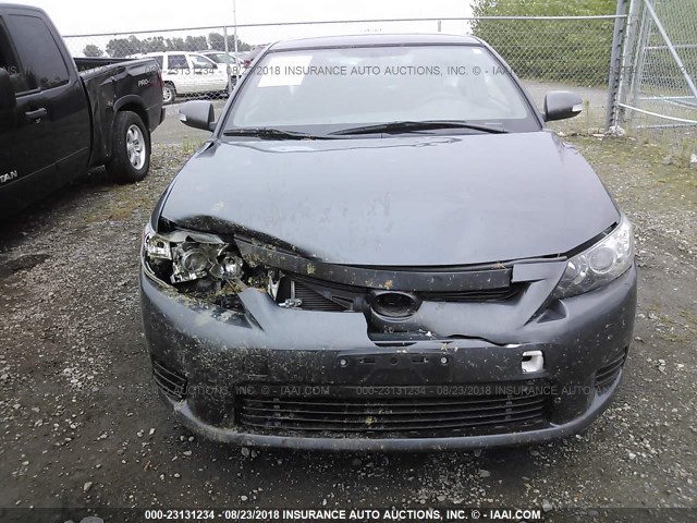 JTKJF5C7XD3047171 - 2013 TOYOTA SCION TC 灰色 照片 6