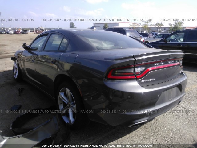 2C3CDXCT7JH260378 - 2018 DODGE CHARGER R/T GRAY photo 3