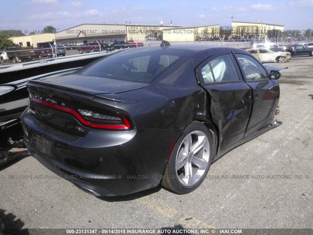 2C3CDXCT7JH260378 - 2018 DODGE CHARGER R/T GRAY photo 4