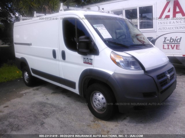 3C6TRVAG8JE109849 - 2018 RAM PROMASTER 1500 1500 STANDARD WHITE photo 1