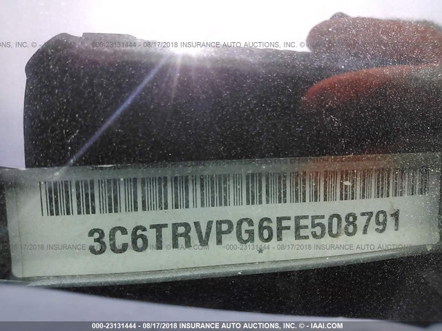 3C6TRVPG6FE508791 - 2015 RAM PROMASTER 2500 2500 HIGH GRAY photo 9