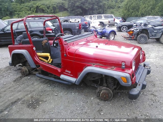 1J4F449S03P329846 - 2003 JEEP WRANGLER / TJ SPORT RED photo 1