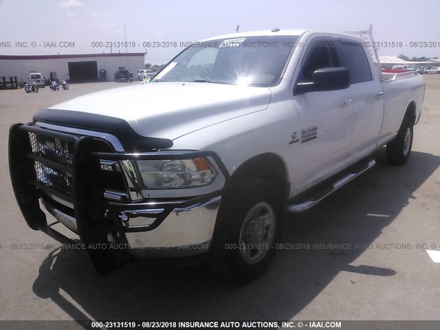 3C6UR5JL2DG588036 - 2013 RAM 2500 SLT WHITE photo 2