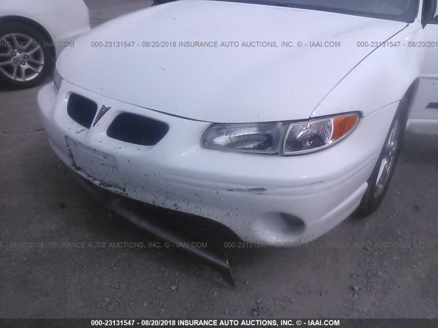 1G2WR52181F169382 - 2001 PONTIAC GRAND PRIX GTP WHITE photo 6