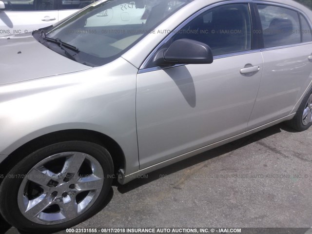 1G1ZA5E14BF351392 - 2011 CHEVROLET MALIBU LS GOLD photo 6
