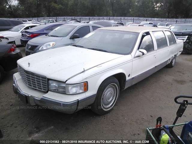 1G6DW52P0TR711692 - 1996 CADILLAC FLEETWOOD BROUGHAM WHITE photo 2