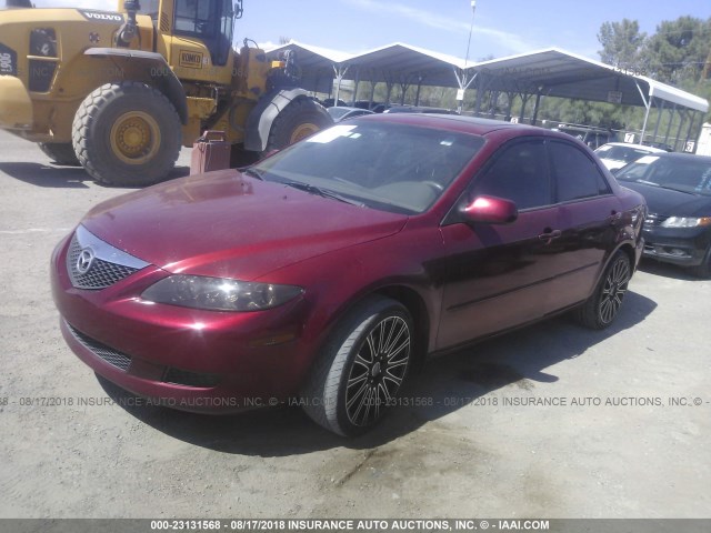 1YVFP80C145N70266 - 2004 MAZDA 6 I RED photo 2