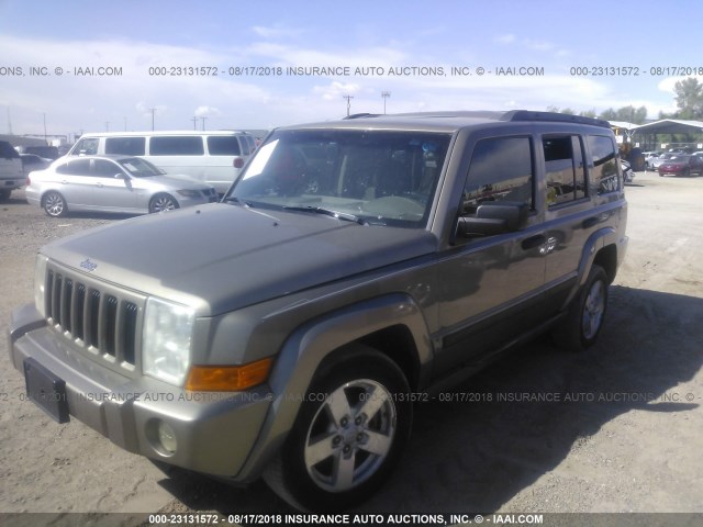 1J8HH48N56C157073 - 2006 JEEP COMMANDER BROWN photo 2