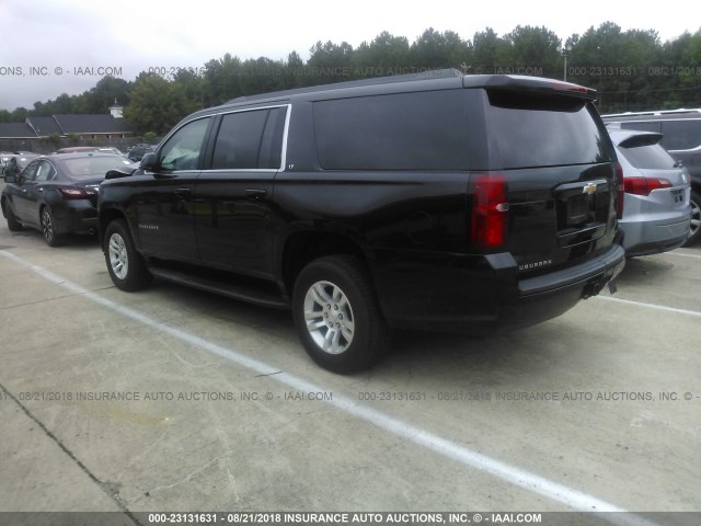 1GNSKHKC7JR156761 - 2018 CHEVROLET SUBURBAN K1500 LT BLACK photo 3