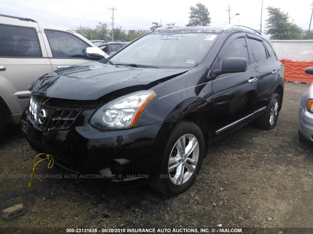 JN8AS5MT2FW654184 - 2015 NISSAN ROGUE SELECT  BLACK photo 2