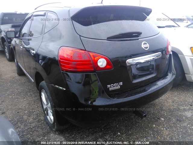 JN8AS5MT2FW654184 - 2015 NISSAN ROGUE SELECT  BLACK photo 3