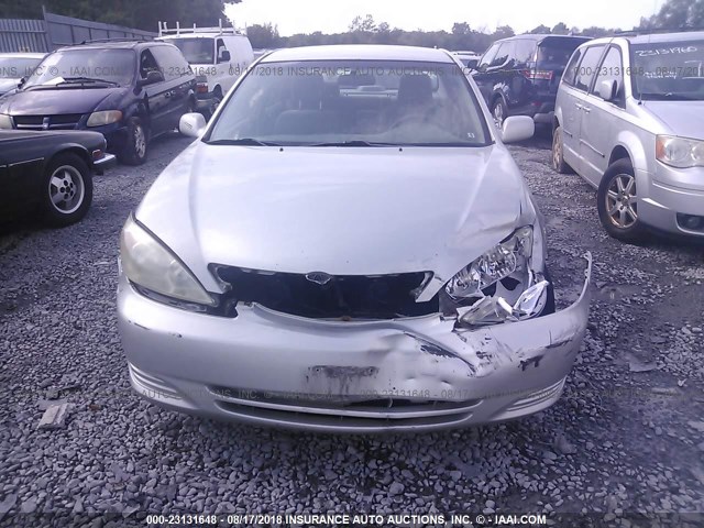 4T1BE32K42U051955 - 2002 TOYOTA CAMRY LE/XLE/SE SILVER photo 6