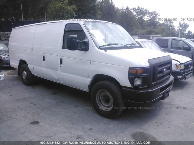 1FTSS3EL3ADA11057 - 2010 FORD ECONOLINE E350 SUPER DUTY VAN WHITE photo 1