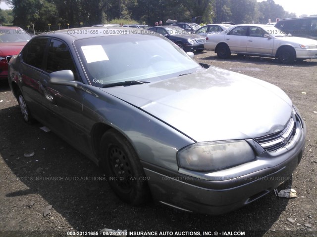 2G1WF52EX59381456 - 2005 CHEVROLET IMPALA GRAY photo 1